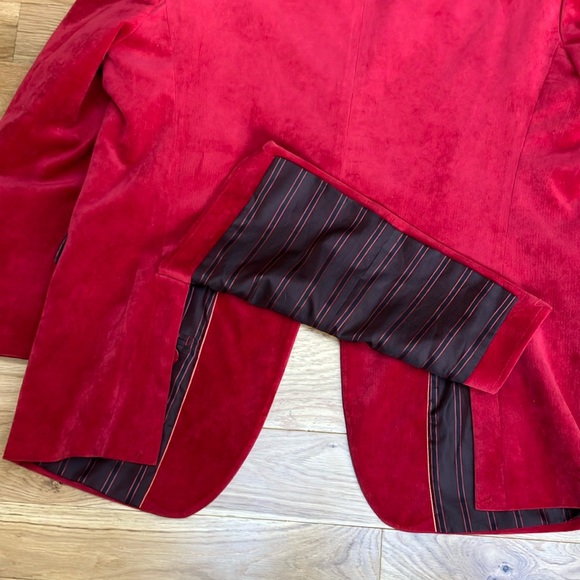 Inserch Red Embroidered Men's Blazer XL - Picture 8 of 8